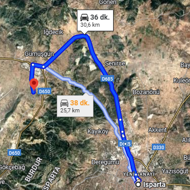 ISPARTA GÖNEN GÖLBAŞI MAH 1.705M² TARLA SATILIK - ISPARTA GÖNEN fotoğraf 3